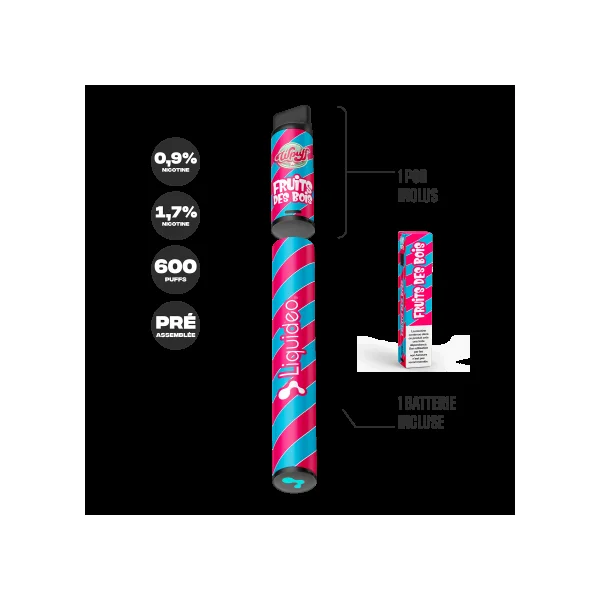 Wpuff Pod Fruit des bois - 600 puffs (1 Batterie + 1 Pod)